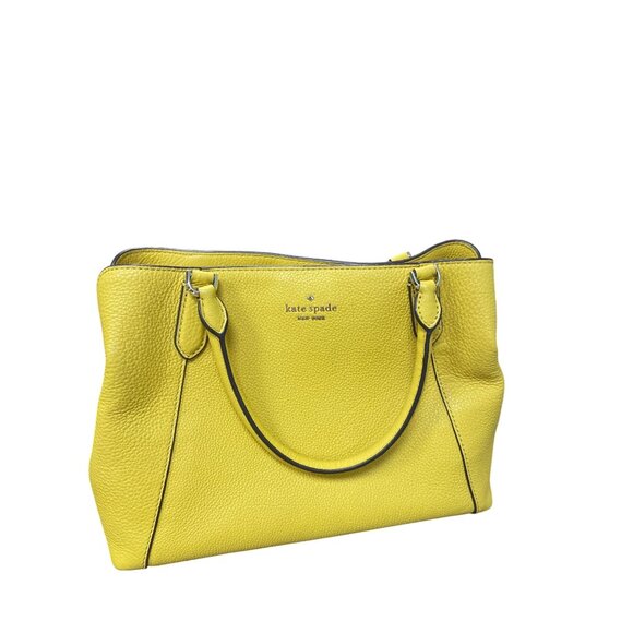 Kate Spade NY Womans Mustard Yellow Satchel Crossbody SKU 9526 - Picture 1 of 16